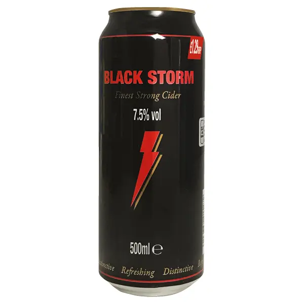 Black Strom 4 Pack of 500 ml
