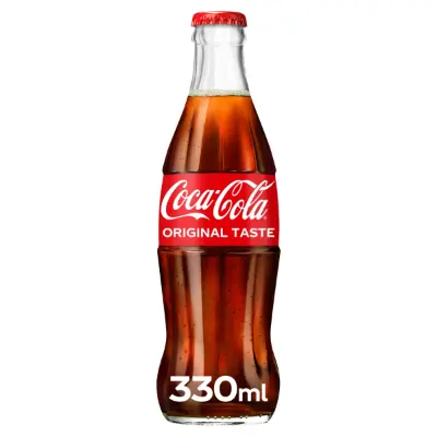 COCA COLA GLASS BOTTLE 330ML