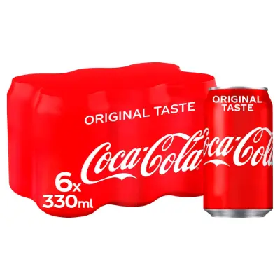 COCA COLA ORIGINAL 6PK CAN 330ML