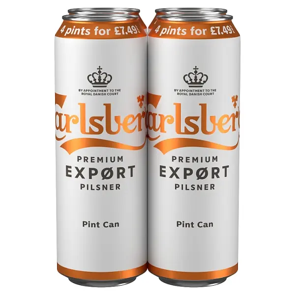 Carlsberg Export 4 PK of Pint 568 ml