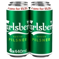 Carlsberg Pilsner 4 Pack Can Pm £5.25 3.4% 440ml