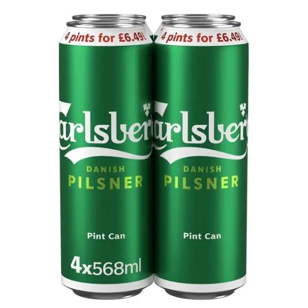 Carlsberg 4 PK of Pint 568 ml