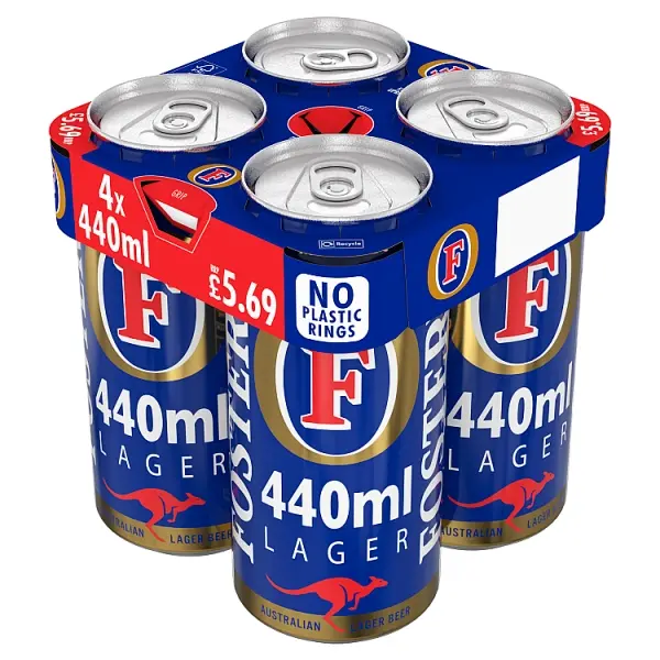 Fosters 4 Pack of 440 ml