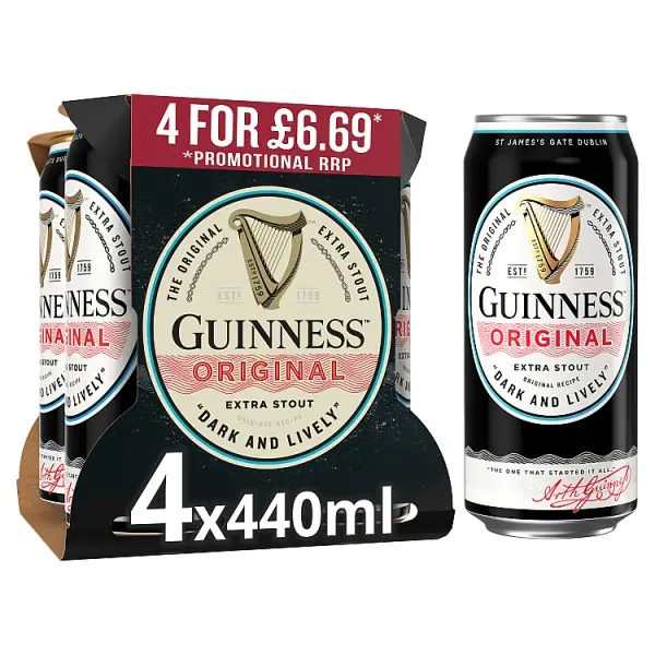 Guinness Original 4 Pack of 440 ml