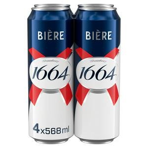 Kronenbourg 1664 4 PK of Pint 568 ml