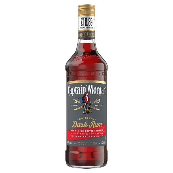 Second image of Captain Morgan Dark Rum 40% 70cl