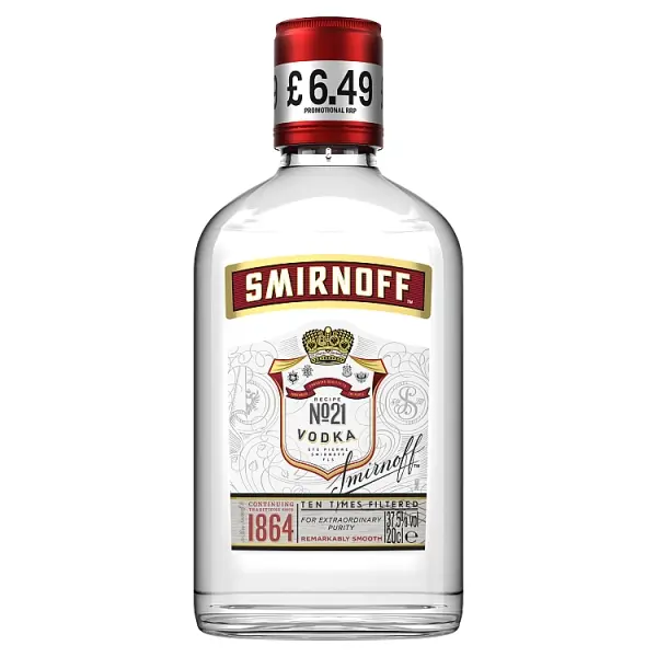 Smirnoff No. 21 Red Label Vodka 37.5% 20cl